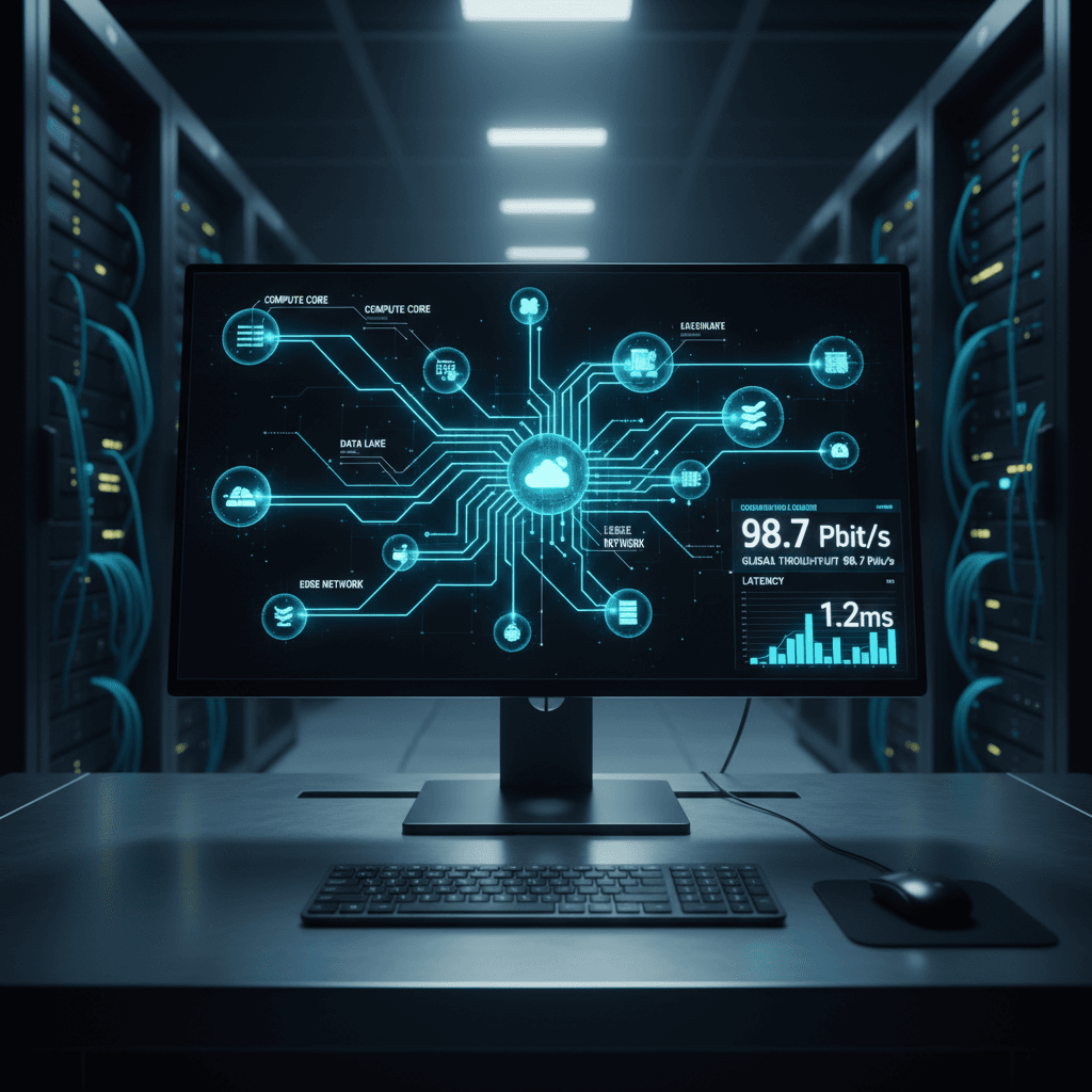 Cloud infrastructure and server visualization dashboard