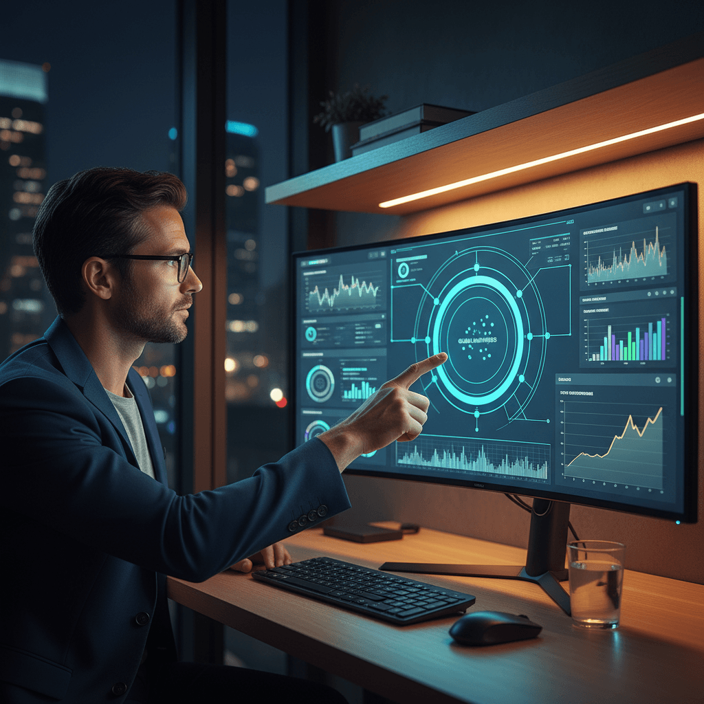 Data analytics dashboard with AI insights