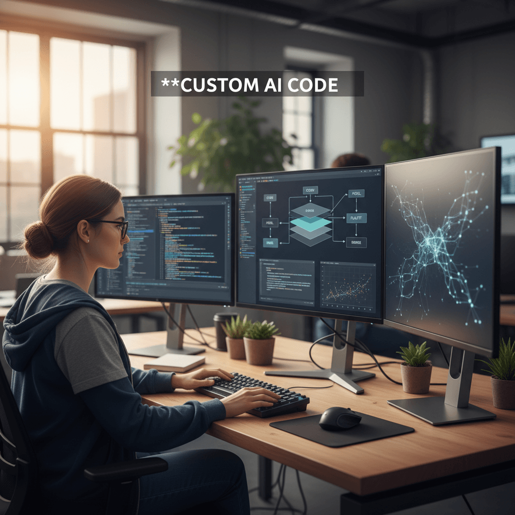 Developer building custom AI solutions