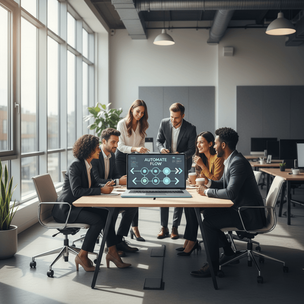 Business automation workflow in action